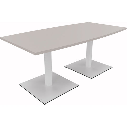 Konferenztisch communication 1.800 x 720 x 800/900 mm (B x H x T) Holz Farbe der Tischplatte: lichtgrau