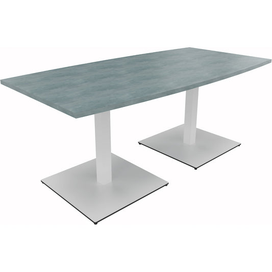 Konferenztisch communication 1.800 x 720 x 800/900 mm (B x H x T) Holz Farbe der Tischplatte: beton hell