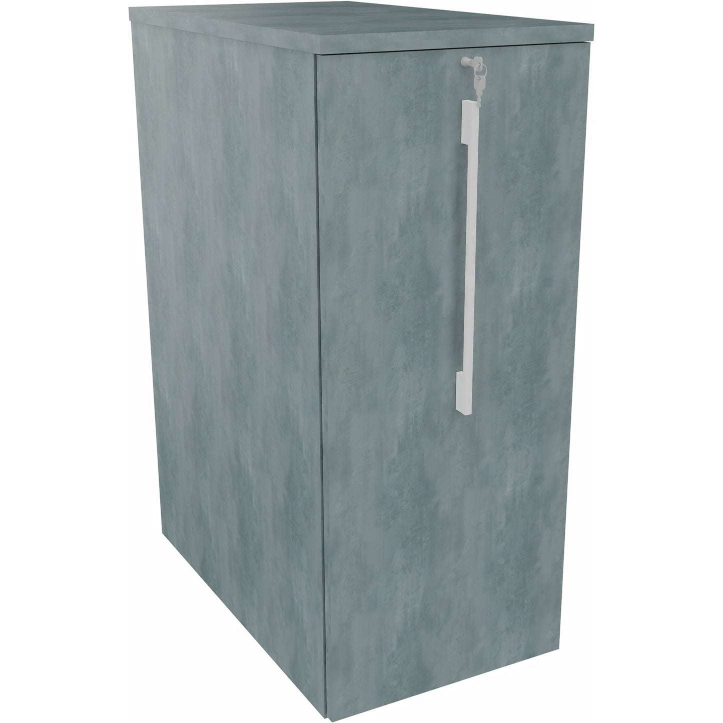 Beistellcontainer 463 x 1.115 x 800 mm (B x H x T) Holz beton hell