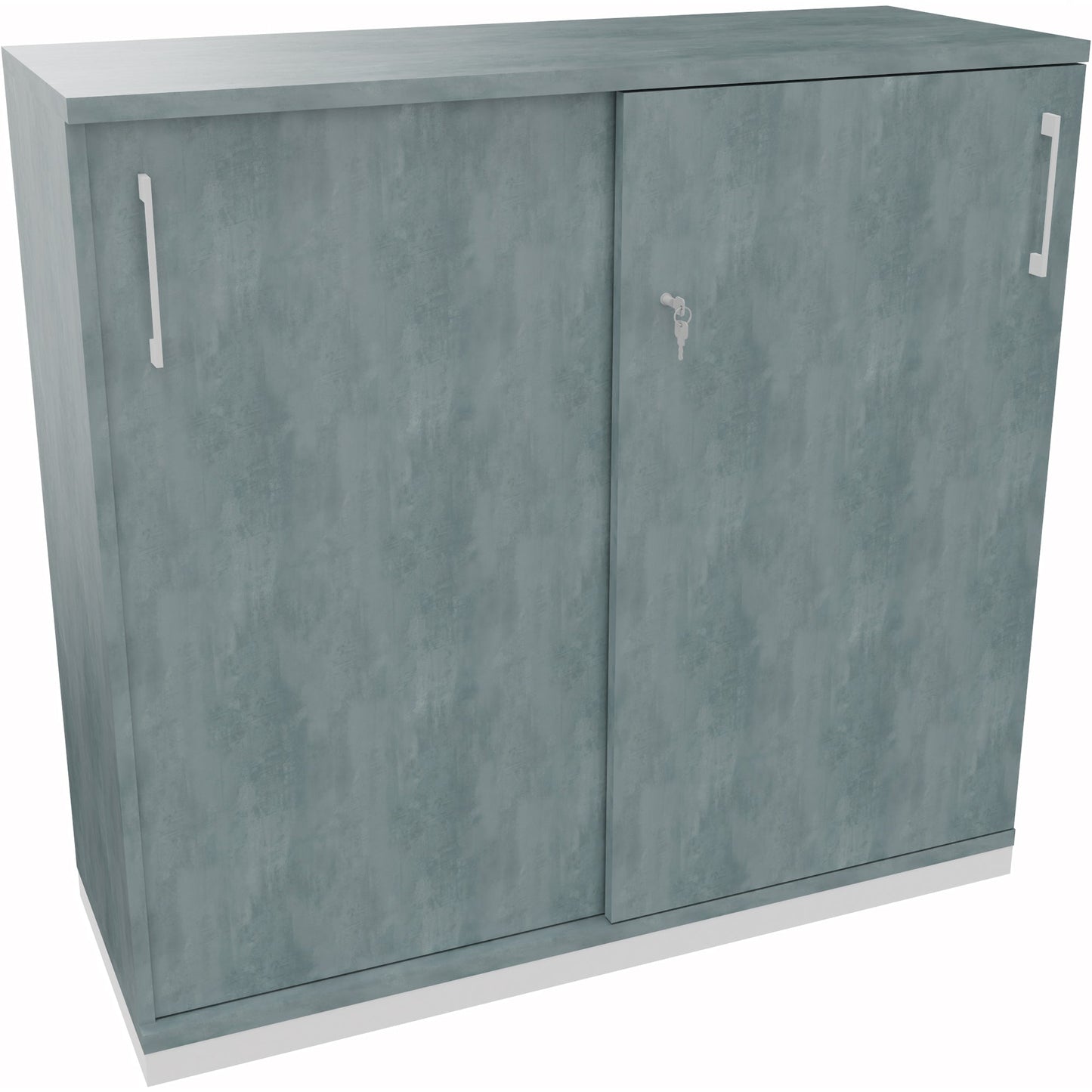 Schiebetürenschrank endless 1.200 x 1.133 x 442 mm (B x H x T) 4 Fachböden Holz beton hell