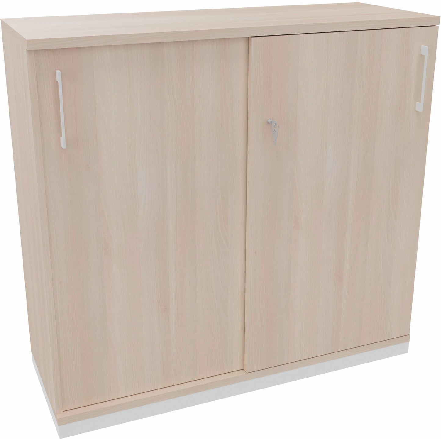 Schiebetürenschrank endless 1.200 x 1.133 x 442 mm (B x H x T) 4 Fachböden Holz akazie hell
