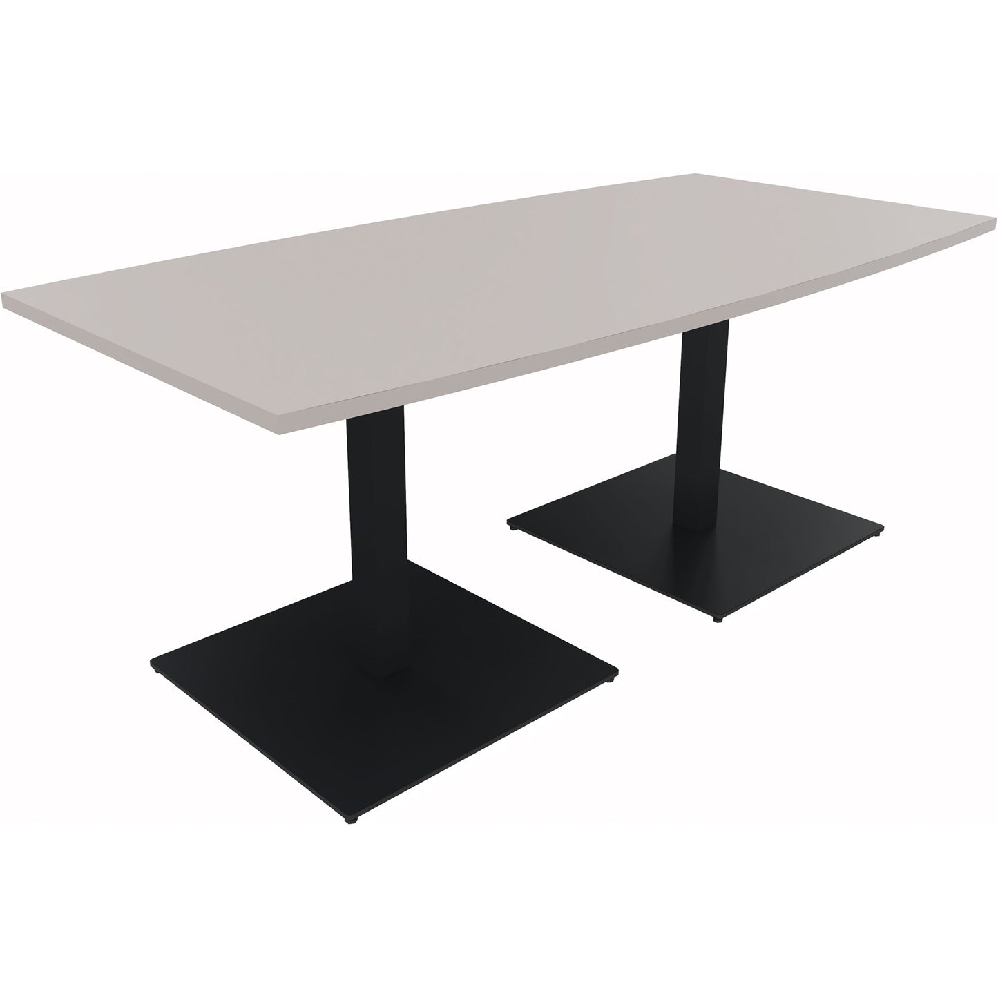 Konferenztisch communication 1.800 x 720 x 800/900 mm (B x H x T) Holz Farbe der Tischplatte: lichtgrau