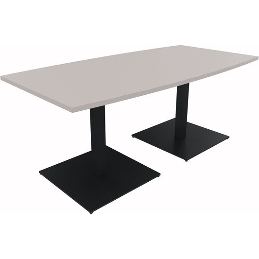 Konferenztisch communication 1.800 x 720 x 800/900 mm (B x H x T) Holz Farbe der Tischplatte: lichtgrau