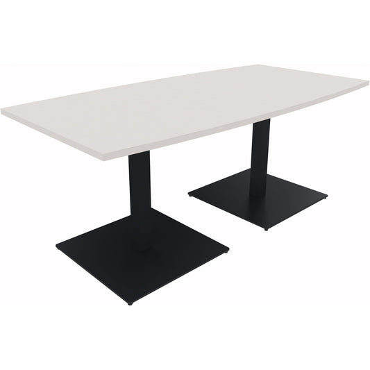 Konferenztisch communication 1.800 x 720 x 800/900 mm (B x H x T) Holz Farbe der Tischplatte: diamantweiß