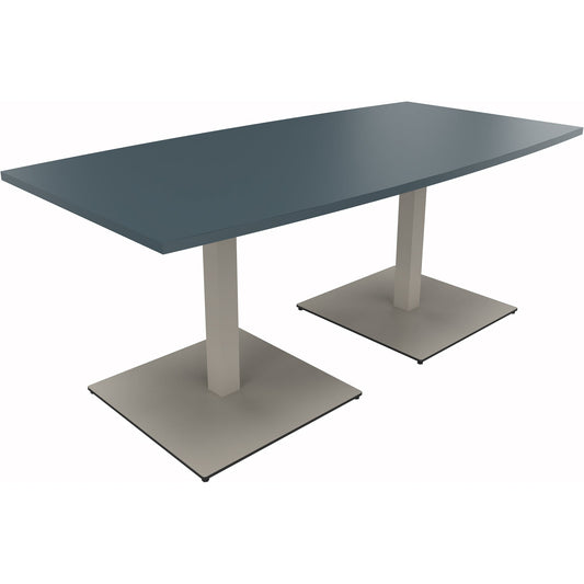 Konferenztisch communication 1.800 x 720 x 800/900 mm (B x H x T) Holz Farbe der Tischplatte: lavagrau