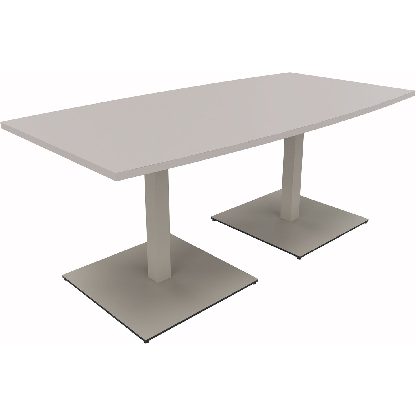 Konferenztisch communication 1.800 x 720 x 800/900 mm (B x H x T) Holz Farbe der Tischplatte: lichtgrau