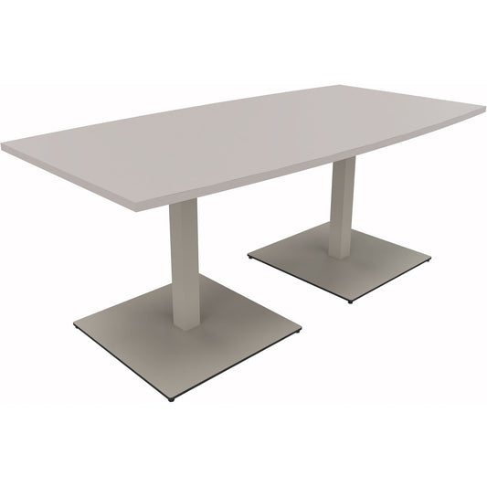 Konferenztisch communication 1.800 x 720 x 800/900 mm (B x H x T) Holz Farbe der Tischplatte: lichtgrau