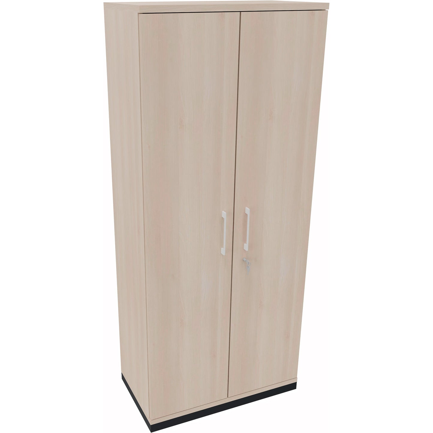 Flügeltürenschrank endless 800 x 1.869 x 442 mm (B x H x T) 4 Fachböden Holz Farbe: akazie hell anthrazit metallic