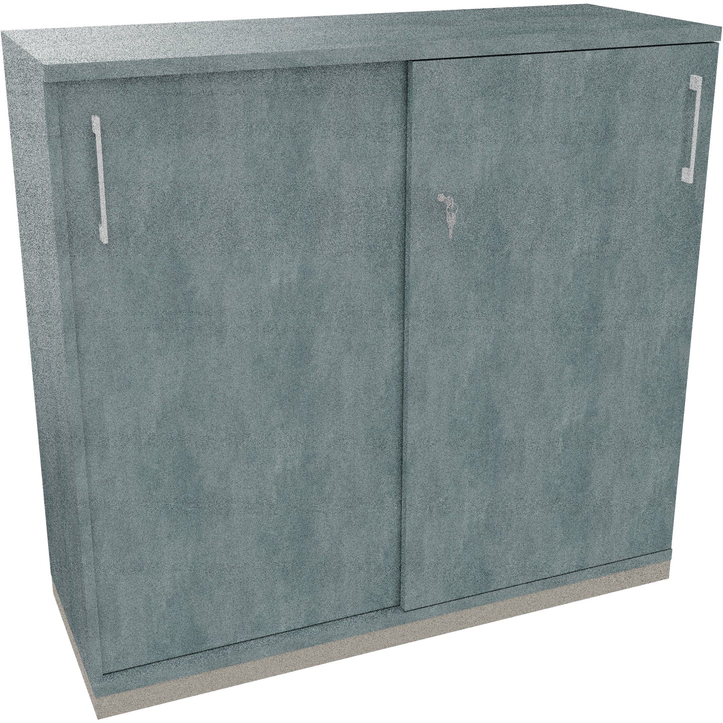 Schiebetürenschrank endless 1.200 x 1.133 x 442 mm (B x H x T) 4 Fachböden Holz beton hell