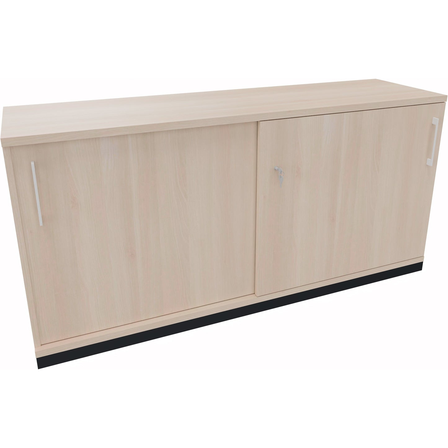 Schiebetürenschrank endless 1.600 x 781 x 442 mm (B x H x T) 2 Fachböden Holz akazie hell