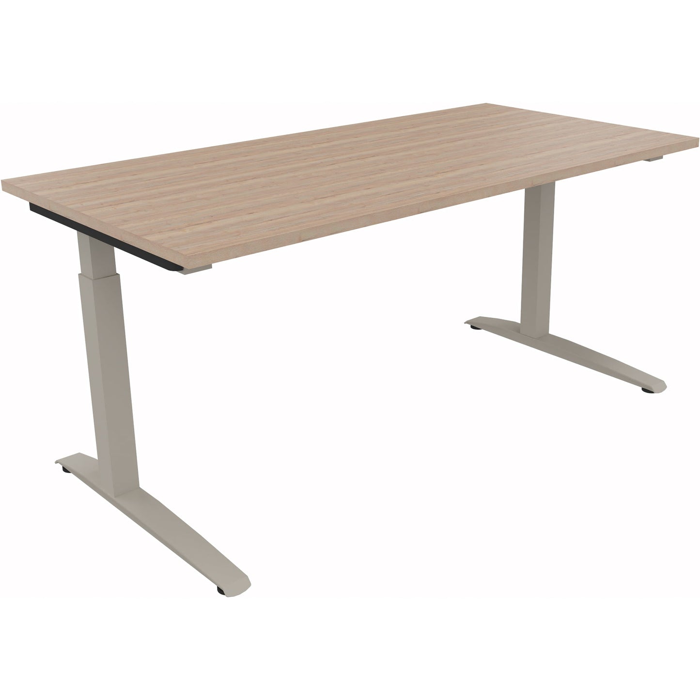 Schreibtisch all in one Maße: 1.600 x 650-850 x 800 mm (B x H x T) Holz eiche natur