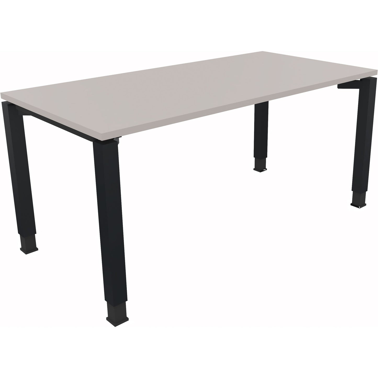 Schreibtisch all in one Maße: 1.600 x 680-820 x 800 mm (B x H x T) Holz lichtgrau