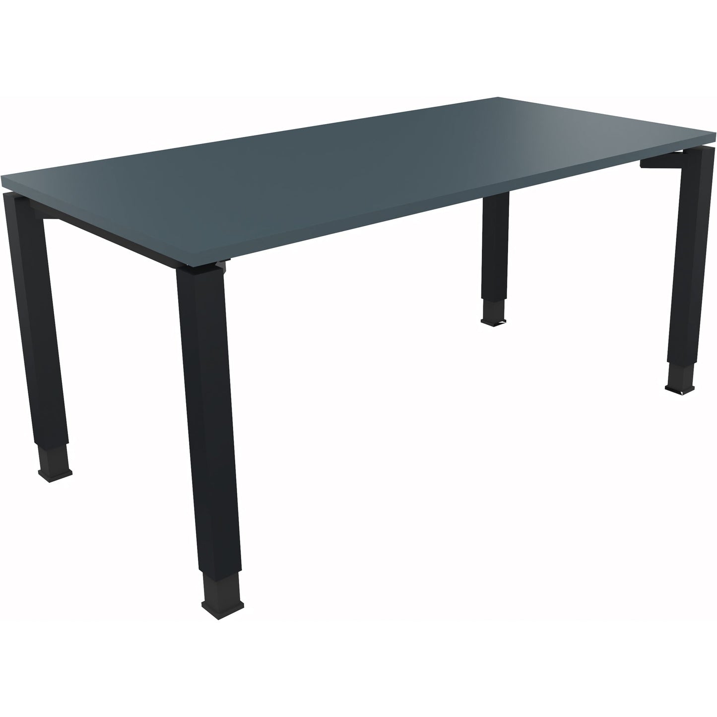 Schreibtisch all in one Maße: 1.600 x 680-820 x 800 mm (B x H x T) Holz lavagrau
