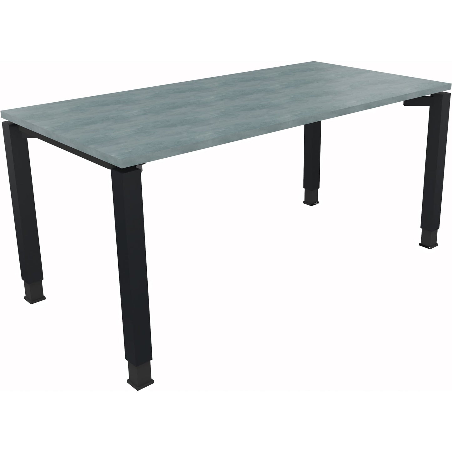 Schreibtisch all in one Maße: 1.600 x 680-820 x 800 mm (B x H x T) Holz beton hell