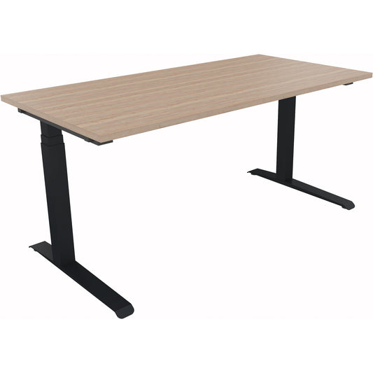 Schreibtisch all in one Maße: 1.600 x 645-1.275 x 800 mm (B x H x T) Holz eiche natur