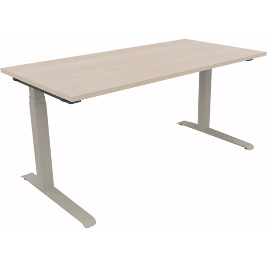 Schreibtisch all in one Maße: 1.600 x 645-1.275 x 800 mm (B x H x T) Holz akazie hell