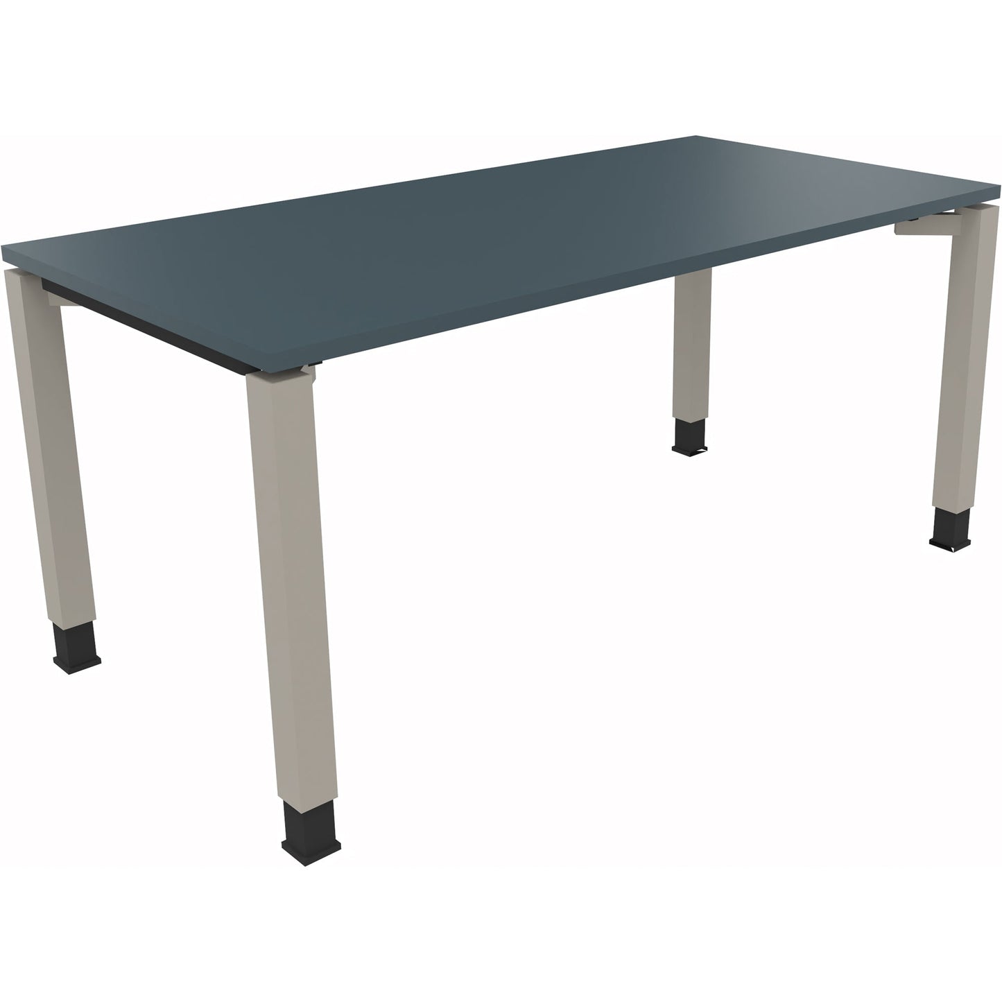 Schreibtisch all in one Maße: 1.600 x 680-820 x 800 mm (B x H x T) Holz lavagrau