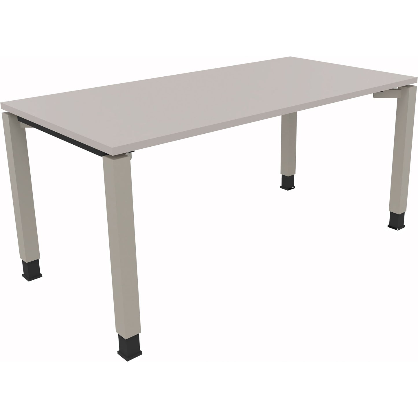 Schreibtisch all in one Maße: 1.600 x 680-820 x 800 mm (B x H x T) Holz lichtgrau