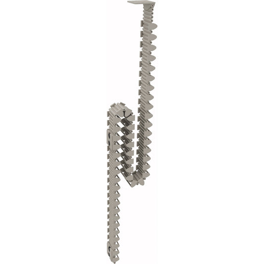 Kabelkette Schreibtisch all in one mit Quadratrohrgestell 1,29m Kunststoff silberaluminium
