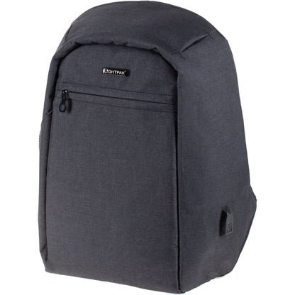 LIGHTPAK® Notebookrucksack SAFEPAK Reißverschluss