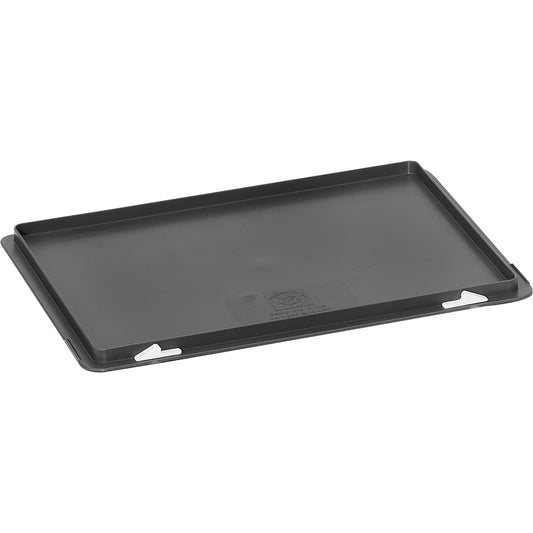 Fetra Deckel Aufbewahrungsbox 60 x 40 cm (B x T) Kunststoff schwarz