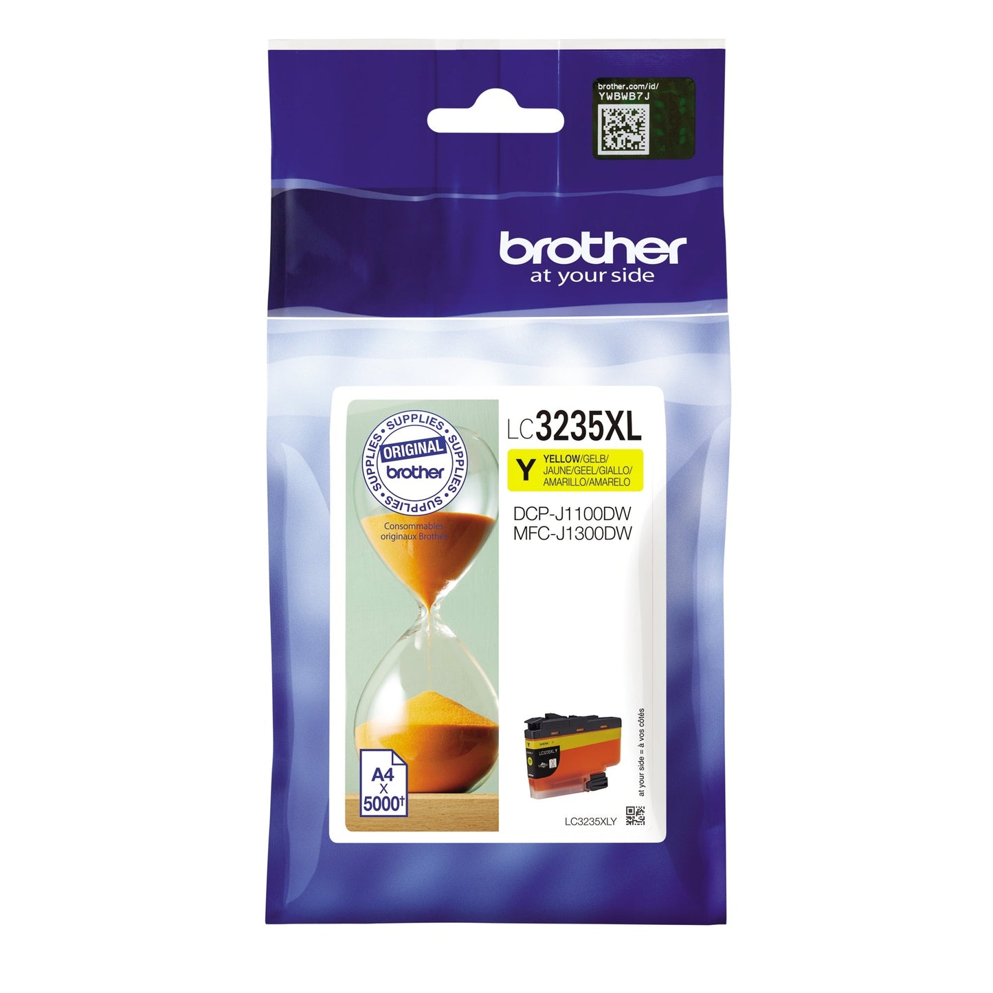 Brother Tintenpatrone Originalzubehör LC-3235XLY ca. 5.000 Seiten gelb