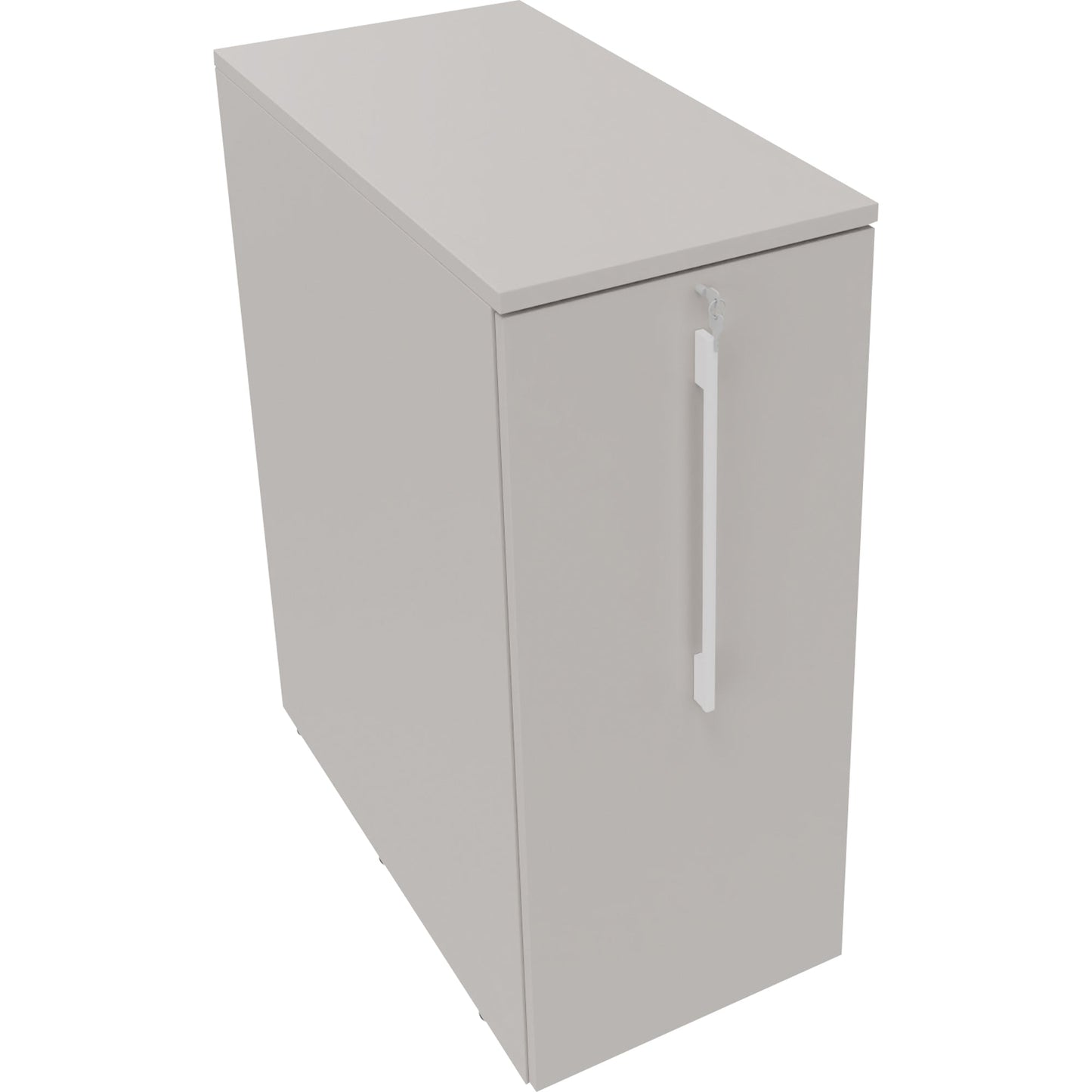 Beistellcontainer 463 x 1.115 x 900 mm (B x H x T) Holz lichtgrau
