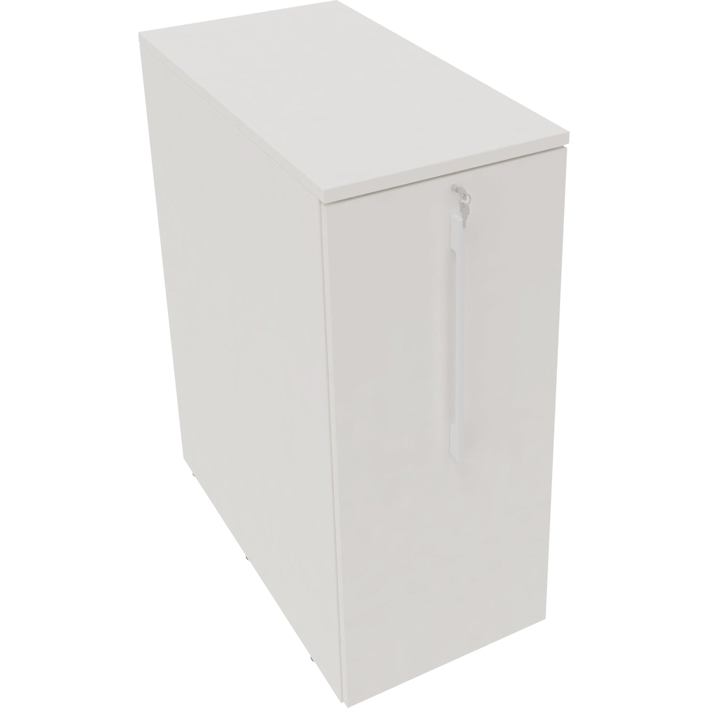 Beistellcontainer 463 x 1.115 x 900 mm (B x H x T) Holz diamantweiß