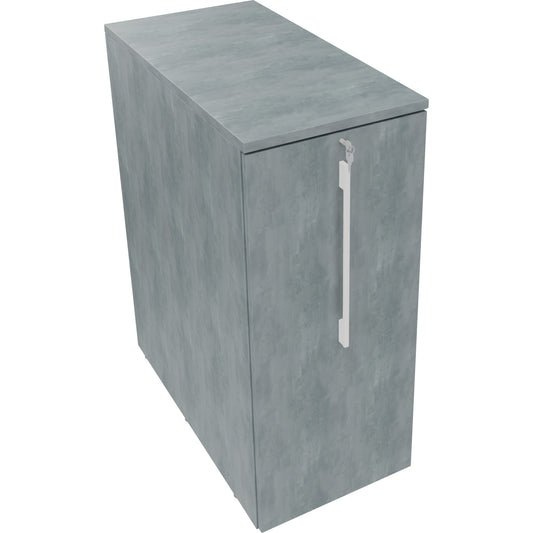 Beistellcontainer 463 x 1.115 x 900 mm (B x H x T) Holz beton hell