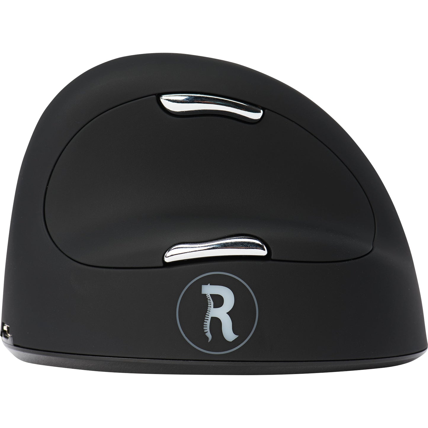 R-Go Tools Optische PC Maus HE Mouse Rechtshänder ergonomisch USB-A 8m Akku inkl. Ladekabel, Empfänger schwarz