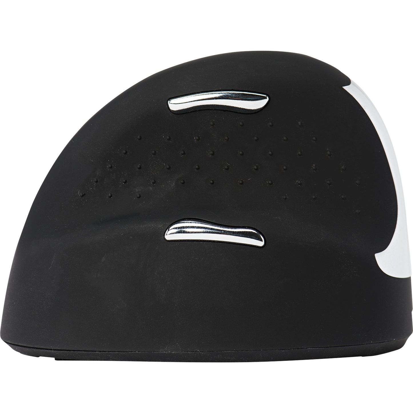 R-Go Tools Optische PC Maus HE Mouse Linkshänder ergonomisch USB-A 8m Akku inkl. Ladekabel, Empfänger schwarz