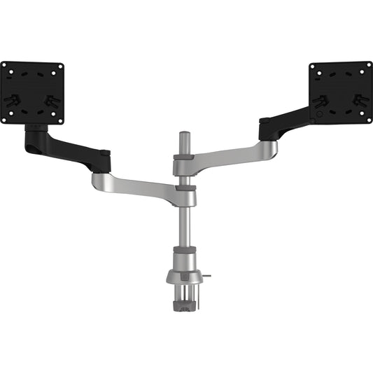 R-Go Tools Monitorschwenkarm ZEPHER C2 2 x 8kg Aluminium schwarz/silber matt