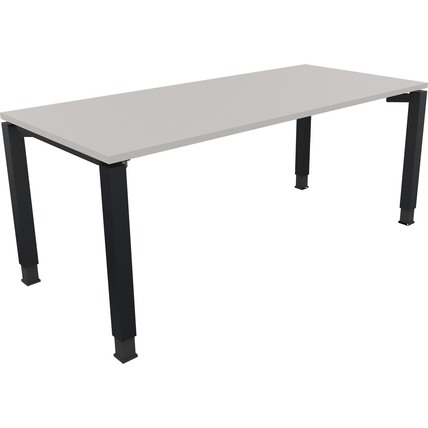 Schreibtisch all in one Maße: 1.800 x 680-820 x 800 mm (B x H x T) Holz lichtgrau