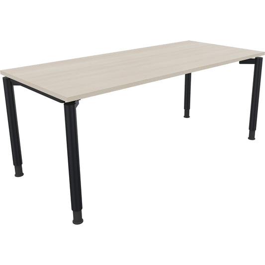 Schreibtisch all in one Maße: 1.800 x 680-820 x 800 mm (B x H x T) Holz akazie hell