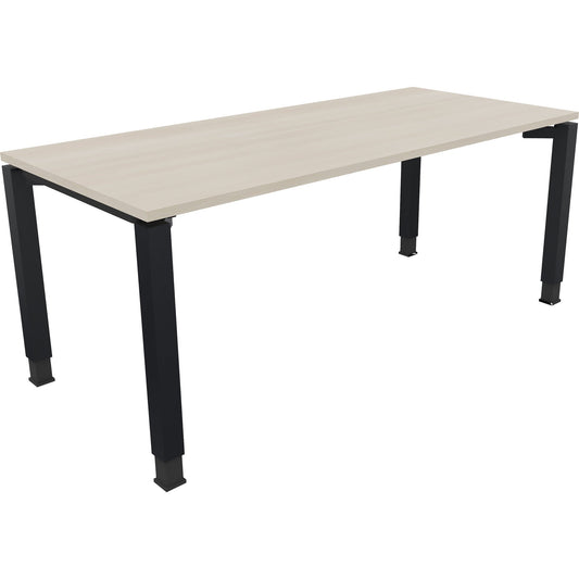 Schreibtisch all in one Maße: 1.800 x 680-820 x 800 mm (B x H x T) Holz akazie hell