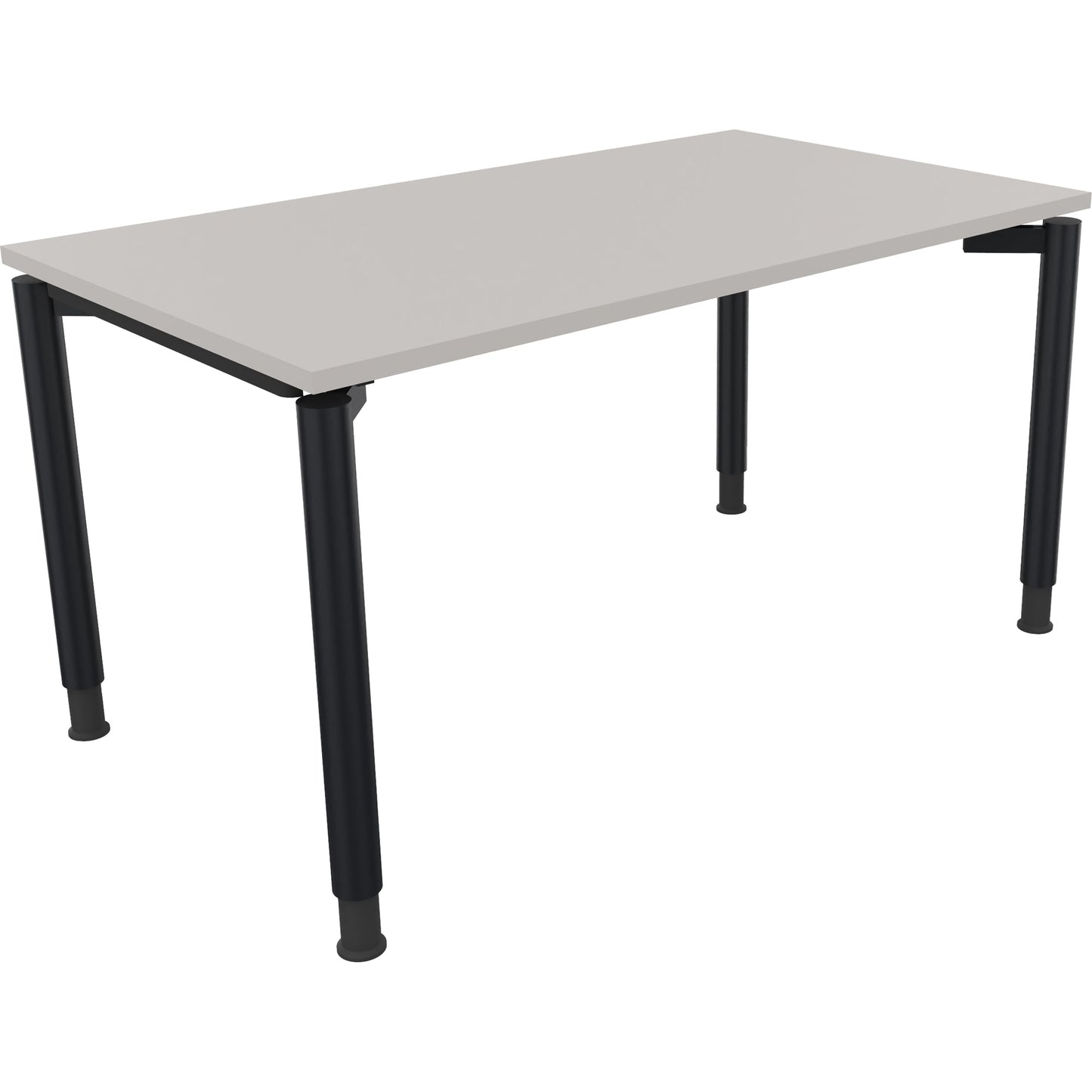 Schreibtisch all in one Maße: 1.400 x 680-820 x 800 mm (B x H x T) Holz lichtgrau