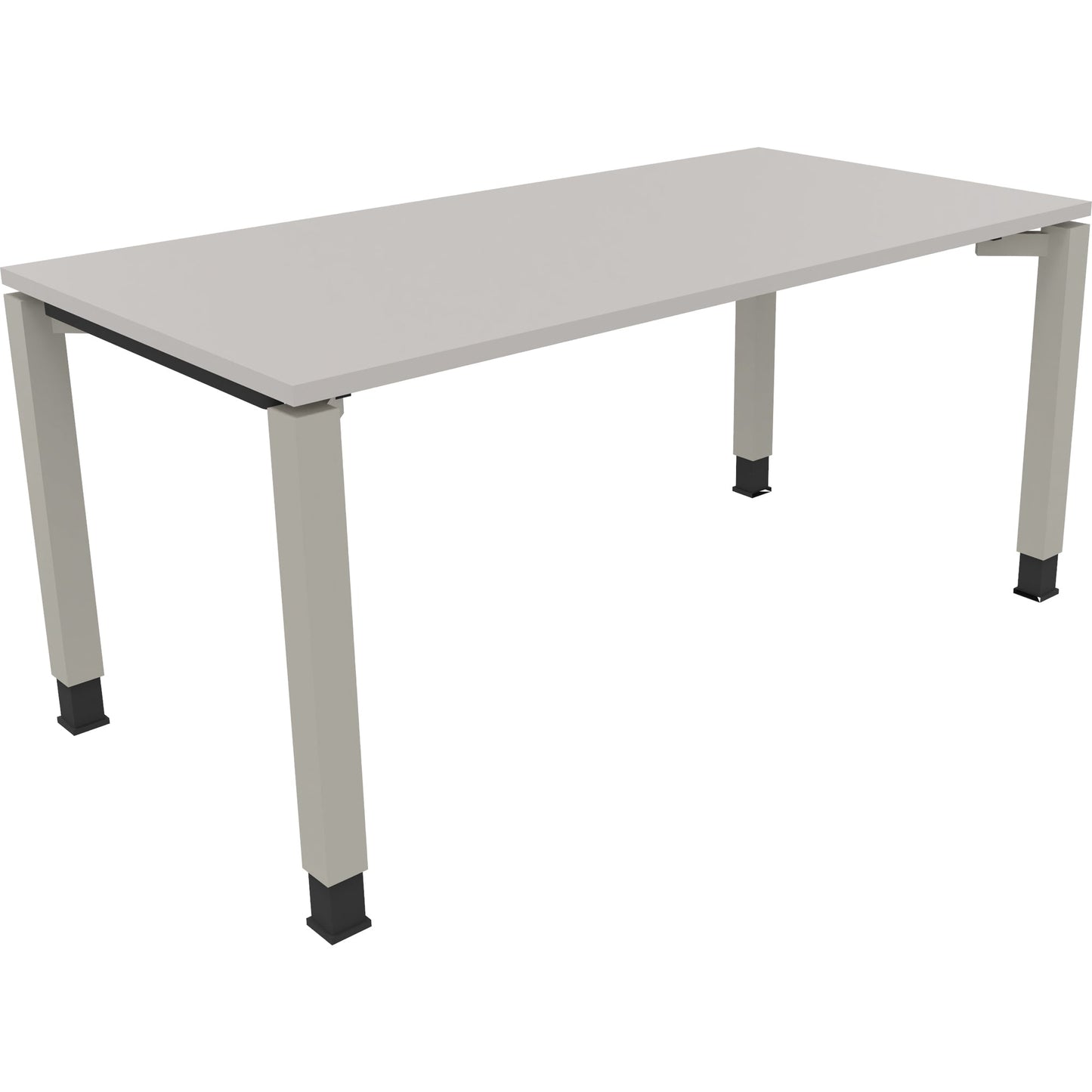 Schreibtisch all in one Maße: 1.400 x 680-820 x 800 mm (B x H x T) Holz lichtgrau