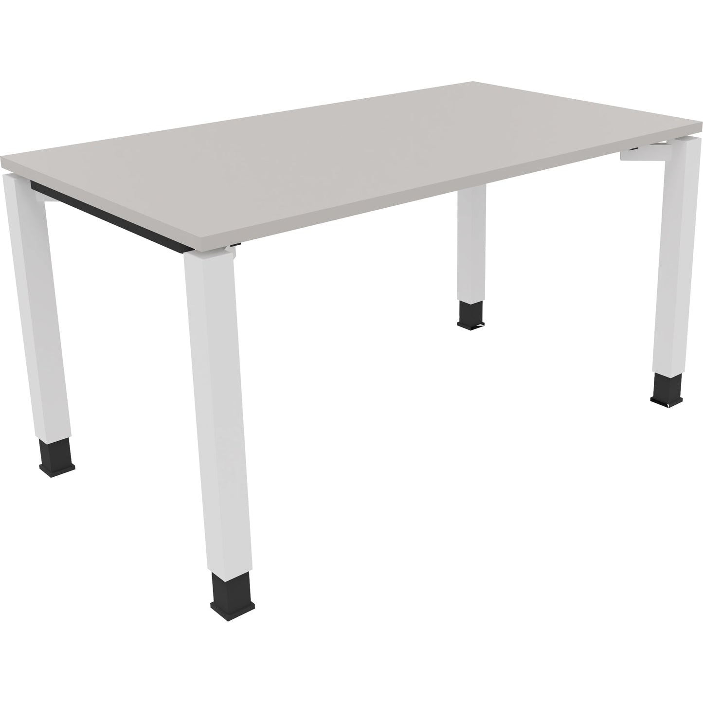 Schreibtisch all in one Maße: 1.400 x 680-820 x 800 mm (B x H x T) Holz lichtgrau