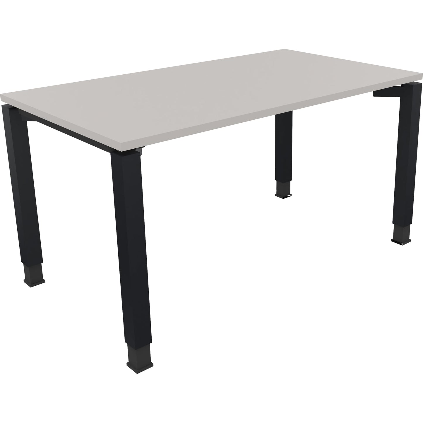 Schreibtisch all in one Maße: 1.400 x 680-820 x 800 mm (B x H x T) Holz lichtgrau
