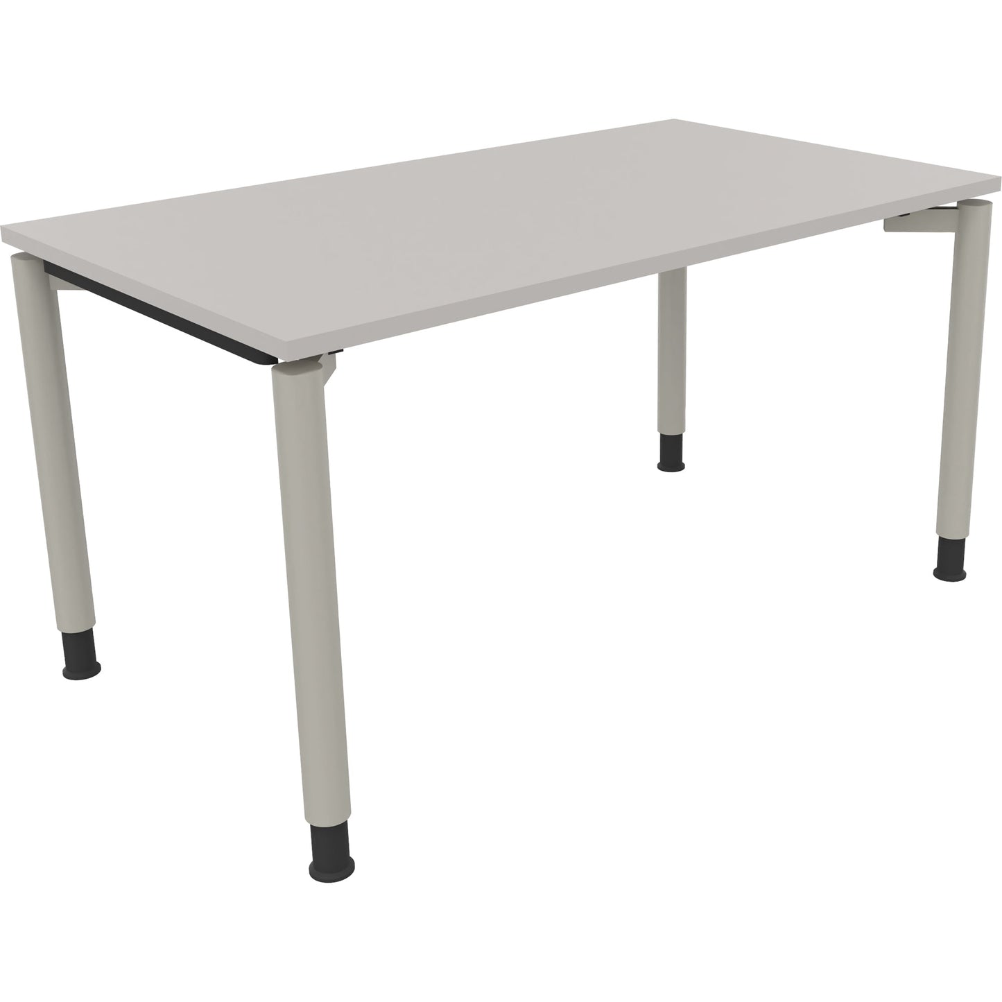 Schreibtisch all in one Maße: 1.400 x 680-820 x 800 mm (B x H x T) Holz lichtgrau