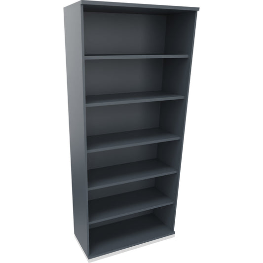 Regal endless 1.000 x 2.221 x 442 mm (B x H x T) 5 Fachböden Holz lavagrau