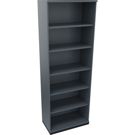 Regal endless 800 x 2.221 x 442 mm (B x H x T) 5 Fachböden Holz lavagrau