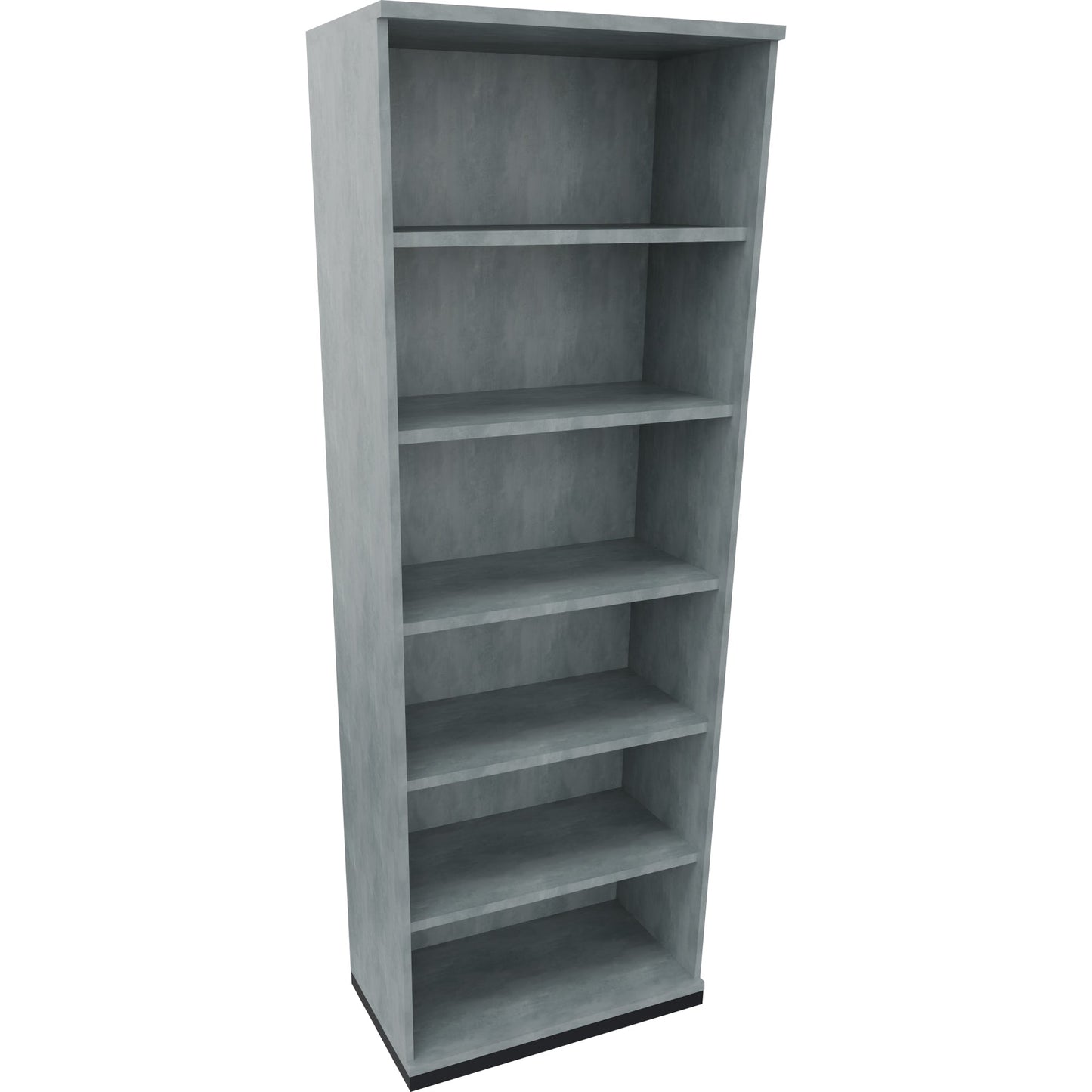 Regal endless 800 x 2.221 x 442 mm (B x H x T) 5 Fachböden Holz beton hell