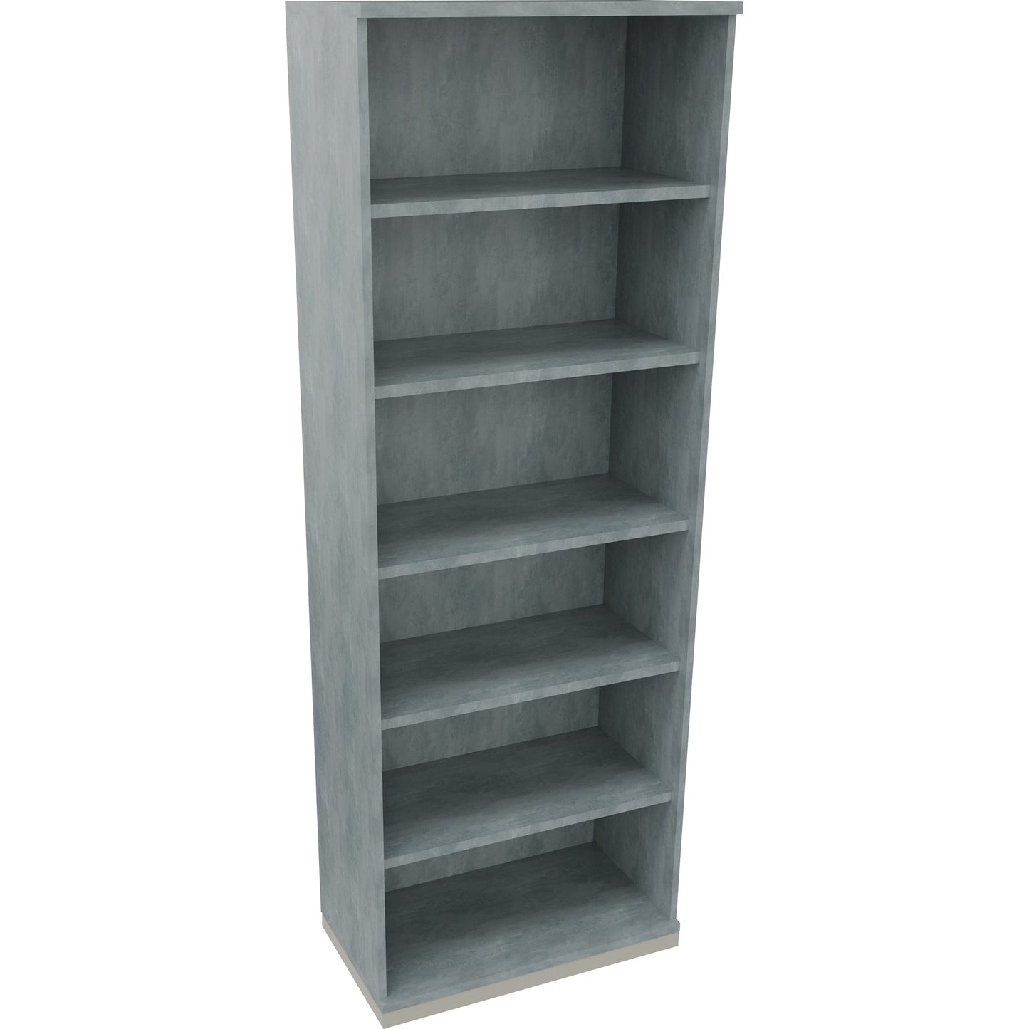 Regal endless 800 x 2.221 x 442 mm (B x H x T) 5 Fachböden Holz beton hell