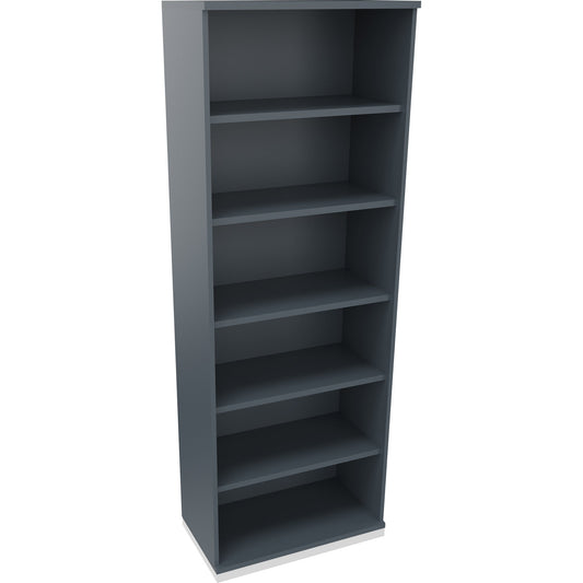 Regal endless 800 x 2.221 x 442 mm (B x H x T) 5 Fachböden Holz lavagrau