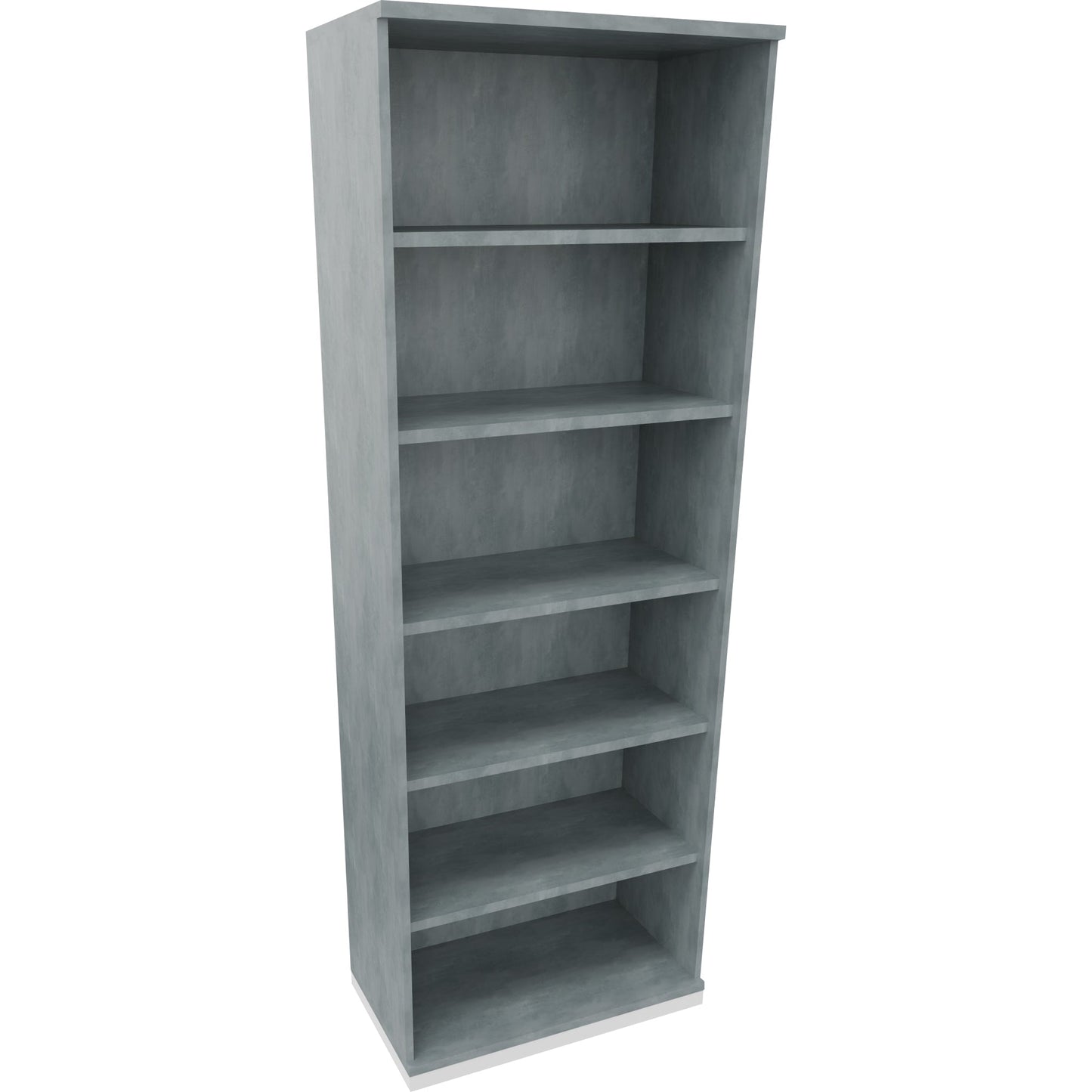 Regal endless 800 x 2.221 x 442 mm (B x H x T) 5 Fachböden Holz beton hell