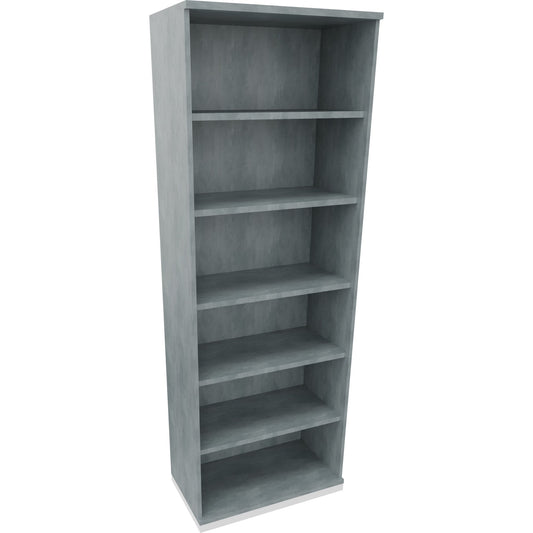 Regal endless 800 x 2.221 x 442 mm (B x H x T) 5 Fachböden Holz beton hell