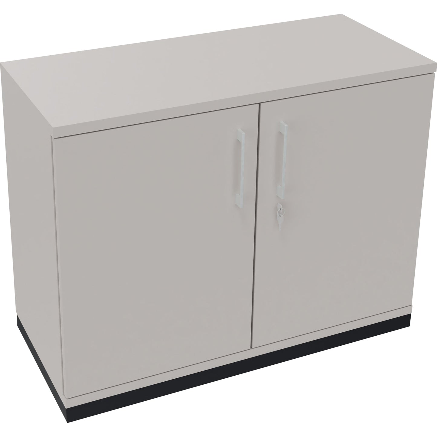 Flügeltürenschrank endless 1.000 x 781 x 442 mm (B x H x T) 1 Fachboden Holz Farbe: lichtgrau anthrazit metallic