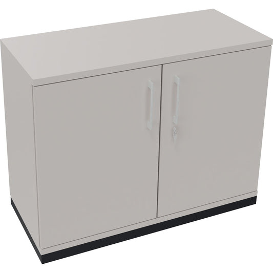 Flügeltürenschrank endless 1.000 x 781 x 442 mm (B x H x T) 1 Fachboden Holz Farbe: lichtgrau anthrazit metallic