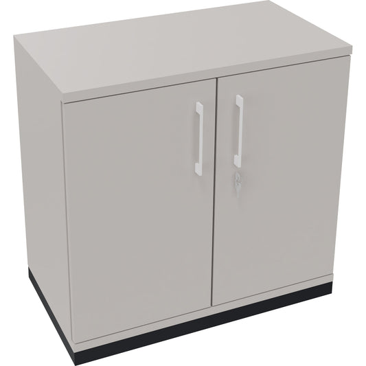 Flügeltürenschrank endless 800 x 781 x 442 mm (B x H x T) 1 Fachboden Holz Farbe: lichtgrau anthrazit metallic